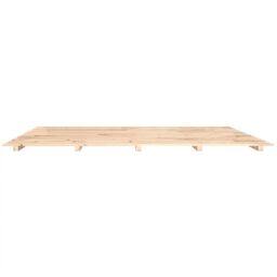 Berkfield Home Bed Frame 180x200 cm Super King Solid Wood Pine in Brown - thumbnail 5