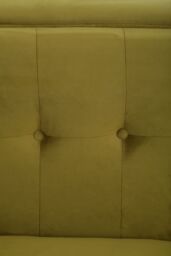 Orsina Refined 3 Seat Grey Velvet Sofa, Velvet Upholstered Mid Century Sofa, Contemporary Sofa For Livingroom in Green - thumbnail 6