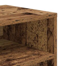 Berkfield Home Book Cabinet Old Wood 66x31x80 cm Engineered Wood in Brown - Size: 66 x 31 x 80 cm - thumbnail 7