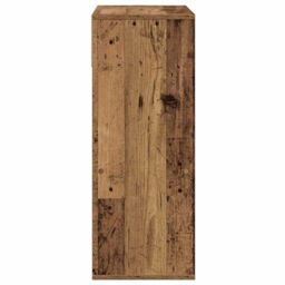 Berkfield Home Book Cabinet Old Wood 66x31x80 cm Engineered Wood in Brown - Size: 66 x 31 x 80 cm - thumbnail 5