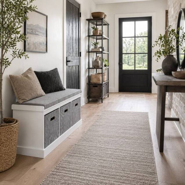 Wyld Haus Elfila White 3 Drawer Shoe Storage Bench with Grey Padded Seat - image 1