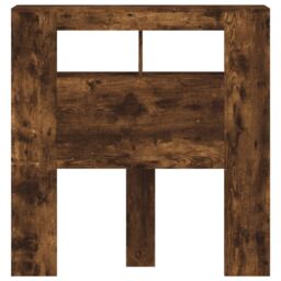 Berkfield Home LED Headboard Smoked Oak 100x18.5x103.5 cm Engineered Wood in Brown - thumbnail 6
