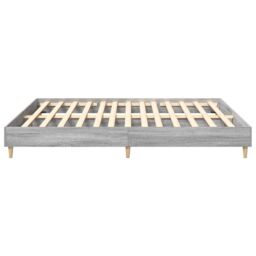 Berkfield Home Bed Frame without Mattress Grey Sonoma 180x200cm Engineered Wood - Size: Super King - thumbnail 6