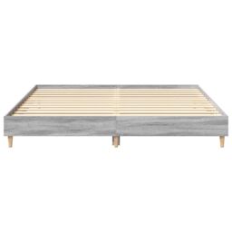 Berkfield Home Bed Frame without Mattress Grey Sonoma 180x200cm Engineered Wood - Size: Super King - thumbnail 5