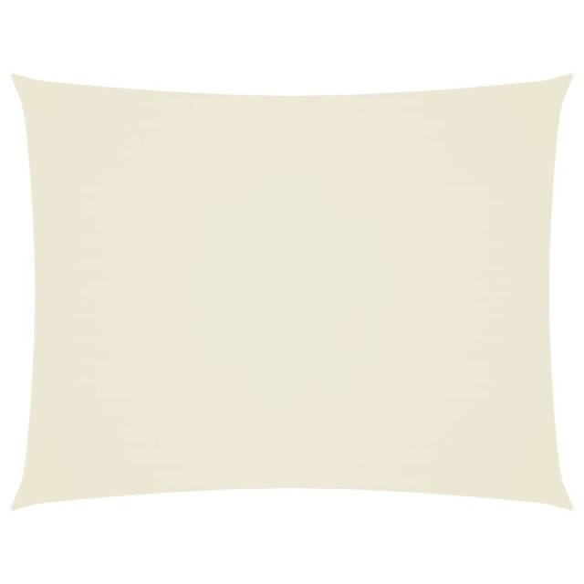 Berkfield Home Sunshade Sail Oxford Fabric Rectangular 4x6 m Cream in Beige - image 1