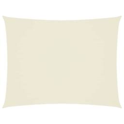 Berkfield Home Sunshade Sail Oxford Fabric Rectangular 4x6 m Cream in Beige