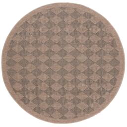 THE RUGS Jute Look Diamond Design Outdoor Rug Dark Grey Patio Nature 5300DG in Beige - Size: 240 cm x 340 cm - thumbnail 6