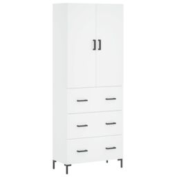 Berkfield Home Highboard White 69.5x34x180 cm Engineered Wood - thumbnail 2