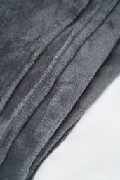BHS Microfleece Throw in Charcoal - Size: 140 cm x 180 cm - thumbnail 4