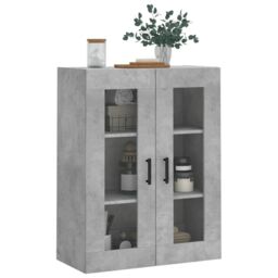 Berkfield Home Wall Mounted Cabinet Concrete Grey 69.5x34x90 cm - thumbnail 4