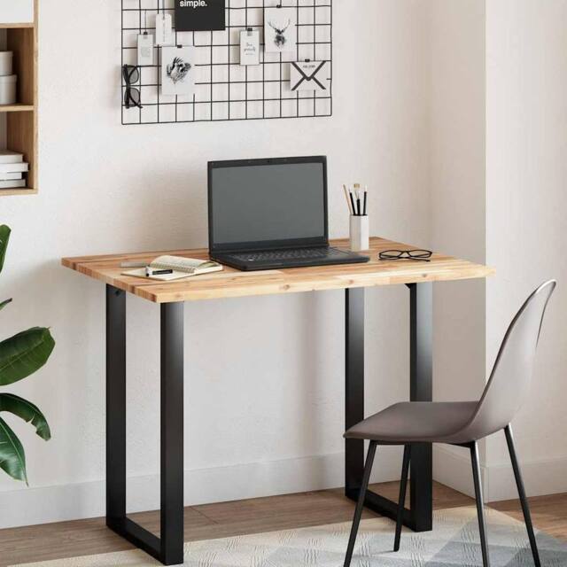 Berkfield Home Desk Top Untreated 80x70x2 cm Solid Wood Acacia in Brown - Size: 80 x 70 x 2 cm - image 1