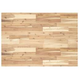 Berkfield Home Desk Top Untreated 80x70x2 cm Solid Wood Acacia in Brown - Size: 80 x 70 x 2 cm - thumbnail 2