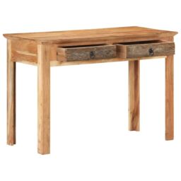 Berkfield Home Desk 110x50x75 cm Solid Reclaimed Wood in Brown - Size: 110 x 50 x 75 cm - thumbnail 2