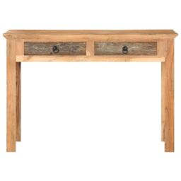 Berkfield Home Desk 110x50x75 cm Solid Reclaimed Wood in Brown - Size: 110 x 50 x 75 cm - thumbnail 3