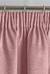 Enhanced Living 'Matrix' Blush - Tape Top Thermal Noise Reducing Dim Out Curtains - Pair in Pink - Size: 229 cm width x 229 cm drop - thumbnail 2