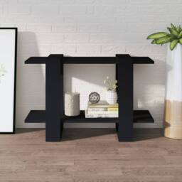Berkfield Home Classic Book Cabinet/Room Divider Black 80x30x51 cm - Size: 80 x 30 x 51 cm - thumbnail 1