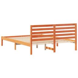 Berkfield Home Elegant with Headboard Wax brown 160 x 200 cm Solid pine wood - thumbnail 7