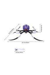 Living and Home 11 FT Halloween Inflatable Giant Spider with Built-in LED Lights - thumbnail 6