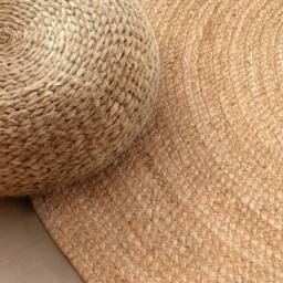 THE RUGS Rangpur Braided Jute Rug Hand Woven Oval Natural Rug & Runner - Size: 160 cm x 230 cm - thumbnail 8