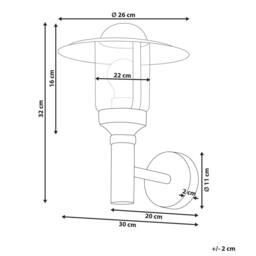 Wyld and Coco Outdoor Wall Light - Matte Black Aluminium and Glass Sconce - thumbnail 3