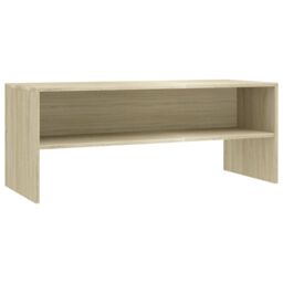 Berkfield Home TV Cabinet Sonoma Oak 100x40x40 cm Engineered Wood in Brown - Size: 100 x 40 x 40 cm - thumbnail 3