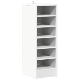 Berkfield Home Shoe Cabinet White 31.5x35x90 cm Engineered Wood - thumbnail 3