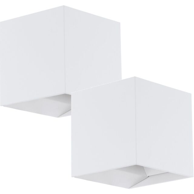 Loops 2 PACK IP54 Outdoor Wall Flood Light White Adjustable 3.3W LED Porch Lamp - image 1