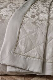 Catherine Lansfield 'Opulent Jacquard' Bedspread in Gold - thumbnail 1