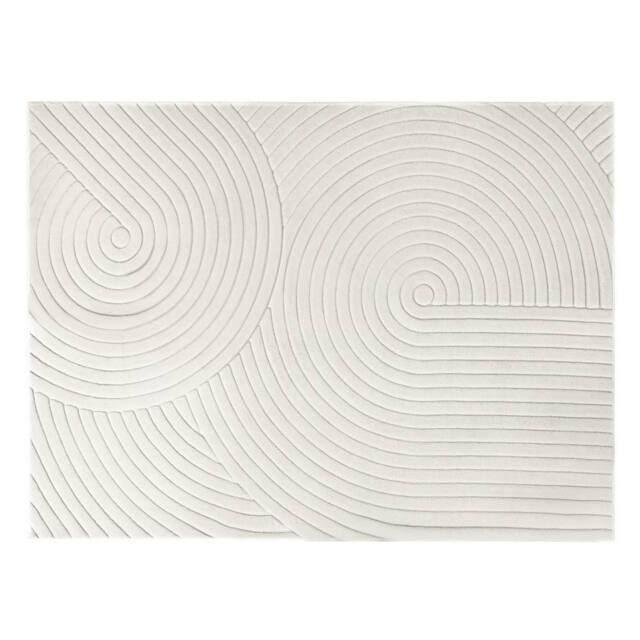 Nordara 160cmx 230cm/Beige Plush Velvet Area Rug Soft Floor Carpet in Beige - Size: 160 cm x 230 cm - image 1