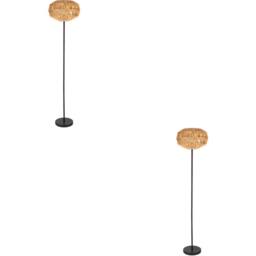 Loops 2 PACK Sleek Black Floor Lamp - Stylish Indoor Lighting for Home Decor - thumbnail 1