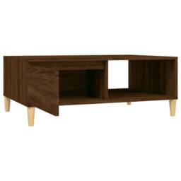 Berkfield Home Decorative Coffee Table Brown Oak 90x60x35 cm Engineered Wood - Size: 90 x 60 x 35 cm - thumbnail 7
