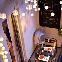 Bright Zeal 2*Battery-Operated White Cloth Lantern String Lights 3m with Timer - thumbnail 6