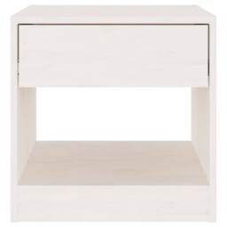 Berkfield Home Elegant Bedside Cabinets 2 pcs White 40x31x40 cm Solid Pinewood - Size: 40 x 31 x 40 cm - thumbnail 6