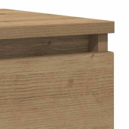 Berkfield Home Sideboard Artisan Oak 100x35x76 cm Engineered Wood in Brown - Size: 100 x 35 x 76 cm - thumbnail 9