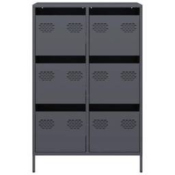 Berkfield Home Highboard Anthracite 68x39x101.5 cm Steel in Dark Grey - thumbnail 5