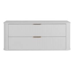 Heze Furniture Elegance Glamour Style 2 Drawer Bathroom Vanity Cabinet 120cm in White - thumbnail 4