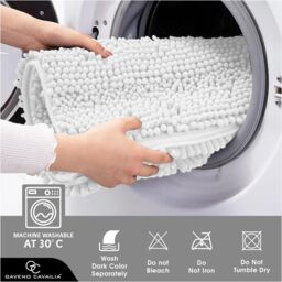 GAVENO CAVAILIA Loop Bath Mat in White - thumbnail 6