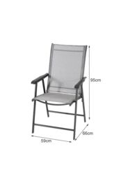 Garden Sanctuary 5 Pcs Square Outdoor Garden Tempered Glass Table & Chair Set in Black - thumbnail 6