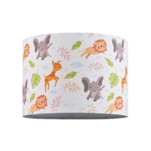 Happy Homewares Modern & Colourful Childrens Fabric Lamp Shade - image 1