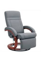 ERGOVEXA 135° Manual Reclining Swivel Chair, Footrest, Grey