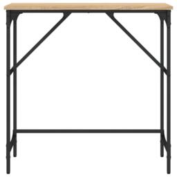 Berkfield Home Console Table Sonoma Oak 75x32x75 cm Engineered Wood in Brown - Size: 75 x 32 x 75 cm - thumbnail 4