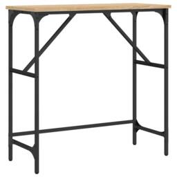 Berkfield Home Console Table Sonoma Oak 75x32x75 cm Engineered Wood in Brown - Size: 75 x 32 x 75 cm