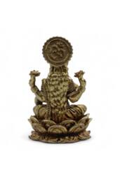 KDMD Brass Laxmi Miniature Statue - 30mm, 11gms, Prosperity & Spirituality in Bronze - thumbnail 2