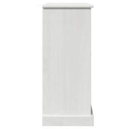 Berkfield Home Bathroom Cabinet with Storage White Solid pine wood - thumbnail 7