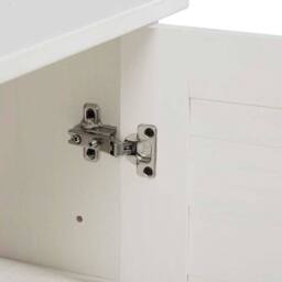 Berkfield Home Bathroom Cabinet with Storage White Solid pine wood - thumbnail 9