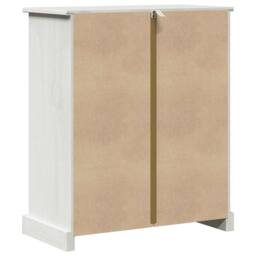Berkfield Home Bathroom Cabinet with Storage White Solid pine wood - thumbnail 8