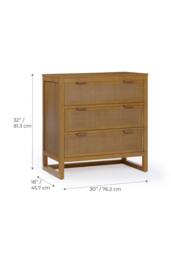 Teamson Home Hatteras Chest of Drawers 3 Drawer Bedroom Dresser in Natural - thumbnail 5