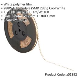 Loops Flexible LED Tape Light - 30 Metres - 288W Cool White LEDs - Dimmable Lighting - thumbnail 2
