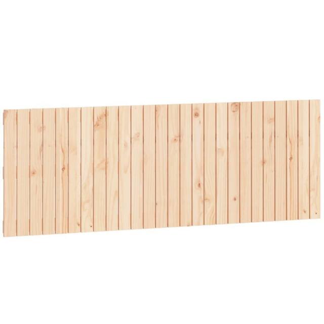 Berkfield Home Wall Headboard 166x3x60 cm Solid Wood Pine in Light Brown - Size: 166 x 3 x 60 cm - image 1
