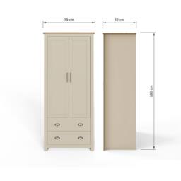 GFW Lancaster 2 Piece Bedroom Furniture Set in Cream - thumbnail 4